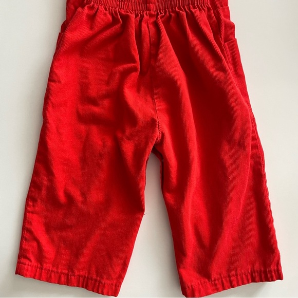 Vintage Deep Orange Ducky Overalls Babies Kids Toddler Childrens Boho Bohemian - Picture 8 of 9